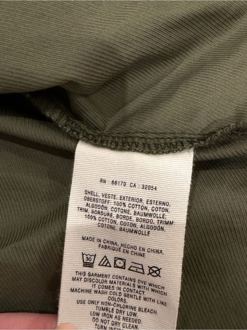 Women's Olive Work Jacket - Picture 5 of 5